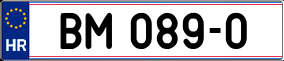 Trailer License Plate